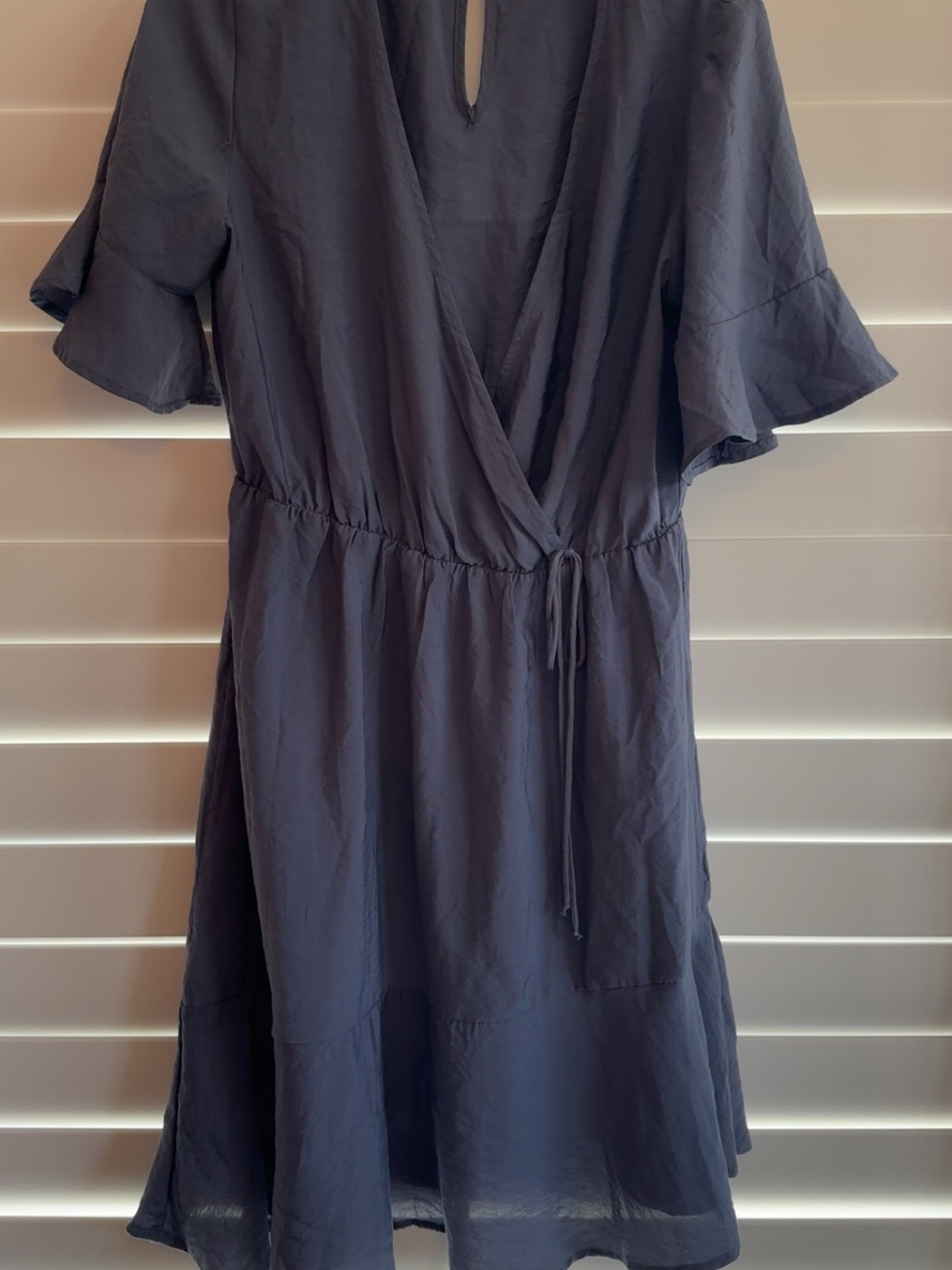 Mossimo Supply Co. Navy Wrap-Style Midi Dress